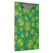 Groene tennisballen, rackets en netten klembord (Rechts)