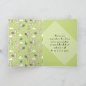 Groene tennisbunny 2.0 aanpasbare kaart (Binnen)