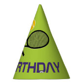 Groene tennisrackets feesthoedjes (Rechts)