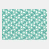 Groene tentennismotieven op vellen papier (Voorkant 3)