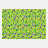 Groene tentennismotieven op vellen papier (Voorkant)