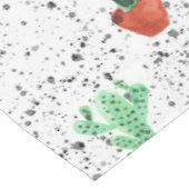 Groene Terracotta Cactus Pots Splatter Patroon Tafelkleed (Gekanteld)