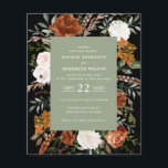 Groene terracotta floral rustige elegant flyer<br><div class="desc">Een mooie waterverf voor een florale bruiloft. Met prachtige natuurlijke,  terracotta,  wazige roze,  zwarte en sage groene pampas gras eucalyptus waterverf details. Deze moderne huwelijksuitnodiging zal zeker de stijl bepalen voor je grote dag.</div>