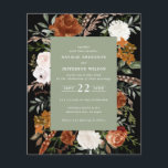 Groene terracotta floral rustige elegant flyer<br><div class="desc">Een mooie waterverf voor een florale bruiloft. Met prachtige natuurlijke,  terracotta,  wazige roze,  zwarte en sage groene pampas gras eucalyptus waterverf details. Deze moderne huwelijksuitnodiging zal zeker de stijl bepalen voor je grote dag.</div>