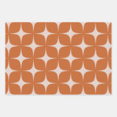 Groene Terracotta Mid Century Modern Elegant Boho Inpakpapier Vel (Voorkant 2)