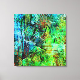 Groene texturen canvas afdruk