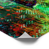 Groene texturen poster (Hoek)