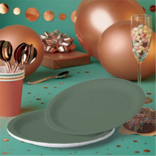 Groene textuur 9 inch ronde feest papieren bord