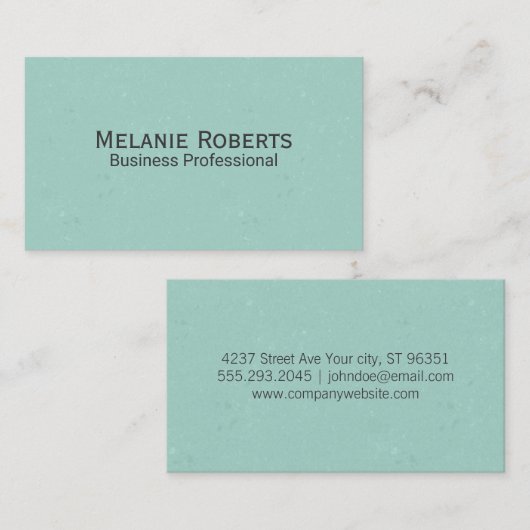 Groene textuur achtergrond visitekaartje (Voorkant / Achterkant)