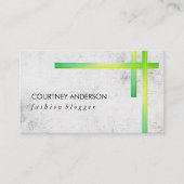 Groene textuur, expressieve banden / textuur visitekaartje (Voorkant)