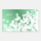 Groene textuur met grote stijl.text post-it® notes (Voorkant)