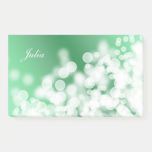 Groene textuur met grote stijl.text post-it® notes (Voorkant)