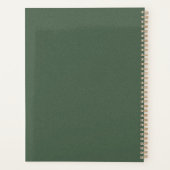 Groene Textuur Planner 21,59 x 27,94 cm voor Thuis (Achterkant)