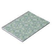 Groene Textuur Spiraalvormig Notitieboek (Linkerzijde)