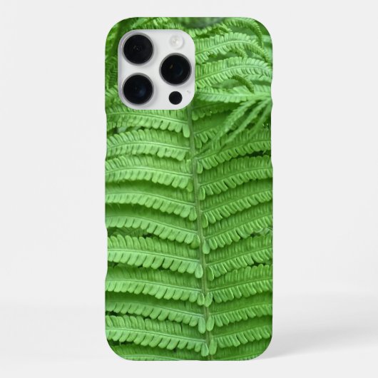 Groene Textuur Varens Plant iPhone Hoesje (Achterkant)