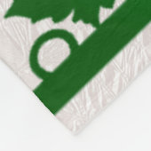 Groene Thanksgiving Turkije Bloemen Fleece Deken (Hoek)