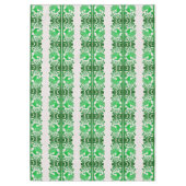 Groene Thanksgiving Turkije Bloemen Tafelkleed (Voorkant)