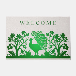 Groene Thanksgiving Turkije Bloemendeurmat Deurmat