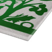 Groene Thanksgiving Turkije Bloemensnijplank Snijplank (Hoek)