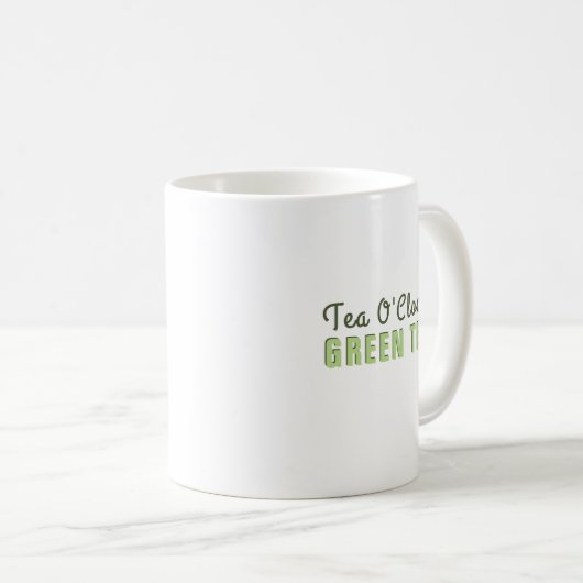 Groene thee - Aangepaste koffie - Mok (Voorkant rechts)