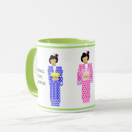 Groene thee alstublieft - Ocha kudasai Mok (Voorkant links)