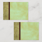 Groene Thee Blank Craft Label Kaart (Voorkant / Achterkant)