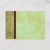 Groene Thee Blank Craft Label Kaart (Achterkant)