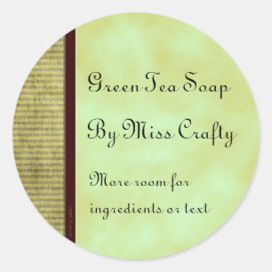 Groene thee Custom Home Craft Labels
