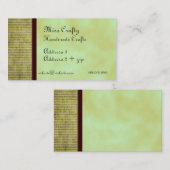 Groene Thee Custom Visitekaartje (Voorkant / Achterkant)