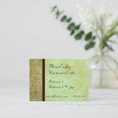 Groene Thee Custom Visitekaartje (Staand voorkant)