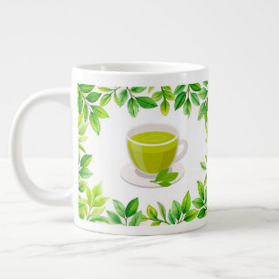 Groene thee grote koffiekop