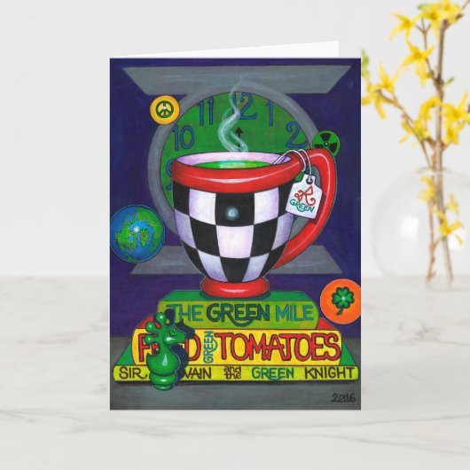 GROENE THEE KAART (Gele Bloem)