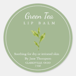 Groene thee Salve / balsem Label