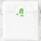 Groene Thee Squee Bag Sticker (Tas)