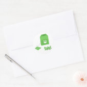 Groene Thee Squee Bag Sticker (Envelop)