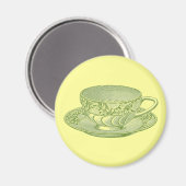  groene theebeker Magnet (Voorkant / Achterkant)