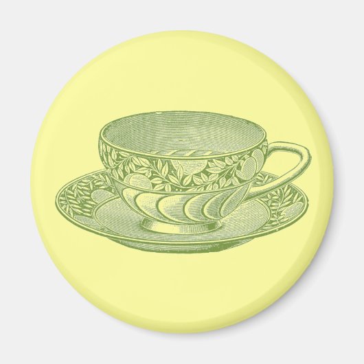  groene theebeker Magnet (Voorkant)