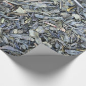 Groene theebladeren textuur inpakpapier (Hoek)