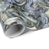 Groene theebladeren textuur inpakpapier (Rol Hoek)