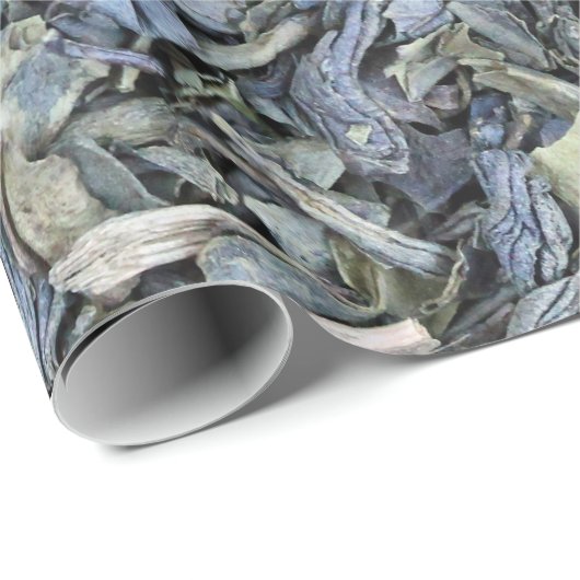 Groene theebladeren textuur inpakpapier (Rol Hoek)