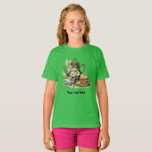 Groene theepotten t-shirt (Voorkant volledig)