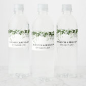Groene Thema Botanische Trouw Waterfles Etiket (Flessen)