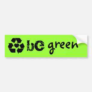 groene ticker bumpersticker