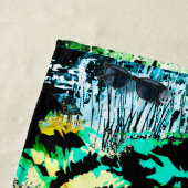 Groene Tiger Head-portret - Tiger Beach Towel Strandlaken (In situ)