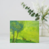 Groene tijd briefkaart (Staand voorkant)