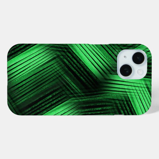 Groene tijdrovende Abstracte Case-Mate iPhone Case (Achterkant (horizontaal))
