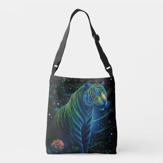 groene tijger crossbody tas (Achterkant)