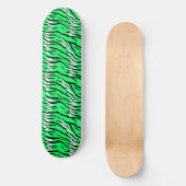 Groene Tijger Dier Huid Patroon Ontwerp Persoonlijk Skateboard (Voorkant)
