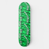 Groene Tijger Dier Huid Patroon Ontwerp Persoonlijk Skateboard (Voorkant)