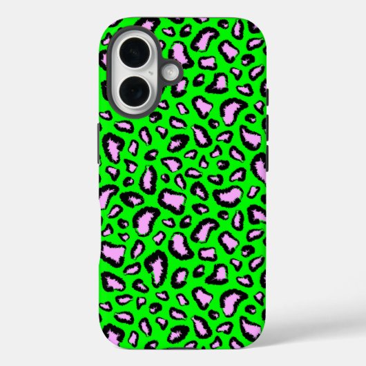 Groene tijger met roze Case-Mate iPhone case (Achterkant)